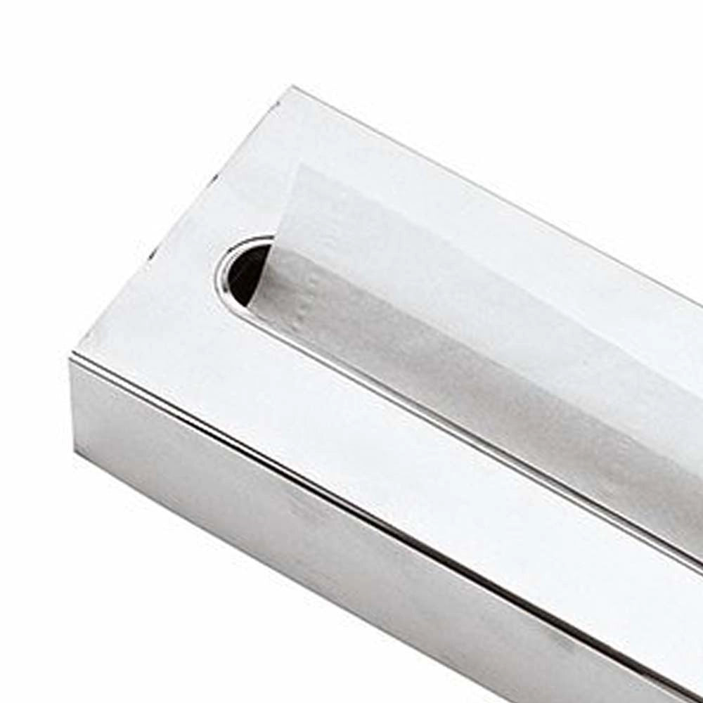 Porta kleenex in ottone cromato