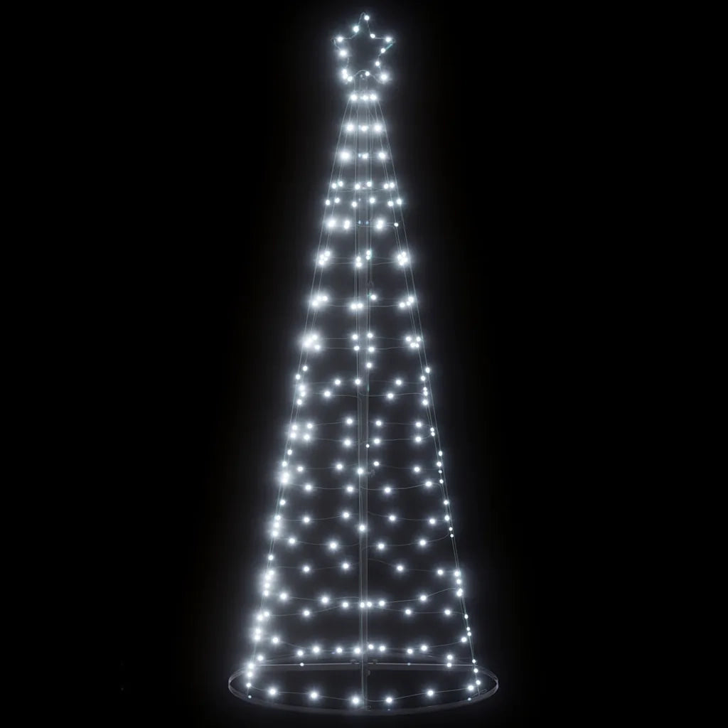 Albero di Natale a LED-Luci decorative natalizie 200 LED Bianco Freddo 182 cm