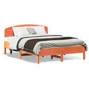 Letto da camera | Letto senza Materasso Marrone Cera 135x190 cm in Legno di Pino