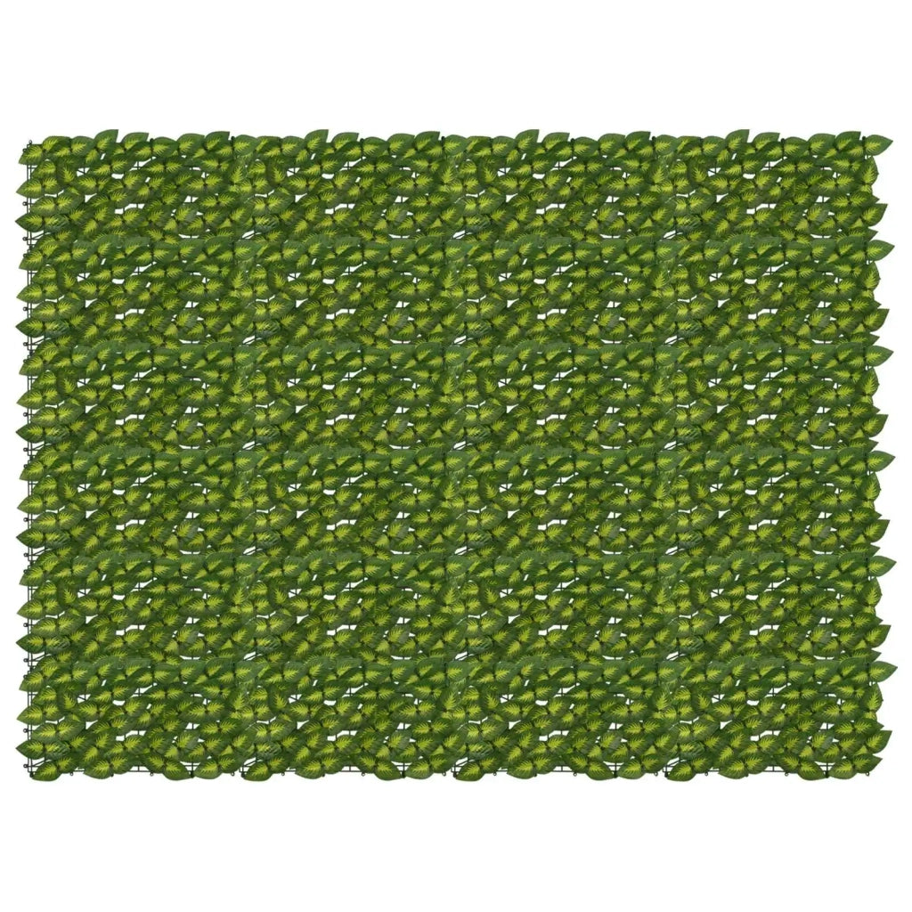 Paravento da Balcone | Schermo per balcone con foglie Verde e Giallo 200 x 150 cm