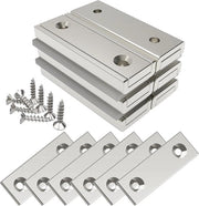 Magnetici rettangolari - 20 kg di forza - 6 pezzi - 40 x 13,5 x 5 mm