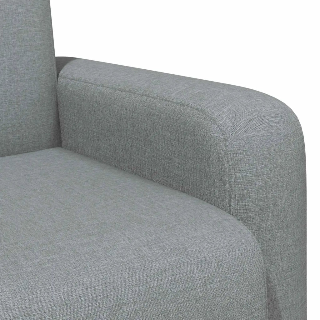 Poltrona Grigio Chiaro Tessuto 42042416