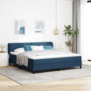 Letto a molle con testiera Blu 180 x 200 cm Tessuto 3340107
