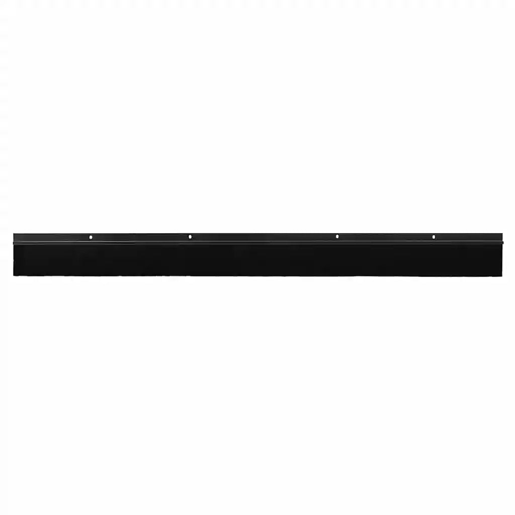 Spazzole per porte a vite 2 pz Nero 100 cm Lega di alluminio CFW2611502