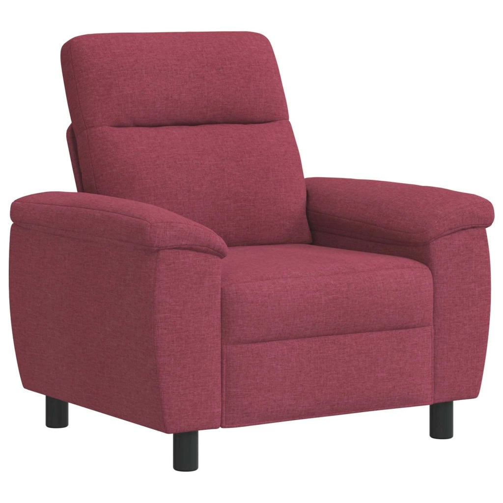 Set di divani 3 pcs Rosso Vino Tessuto 3430646