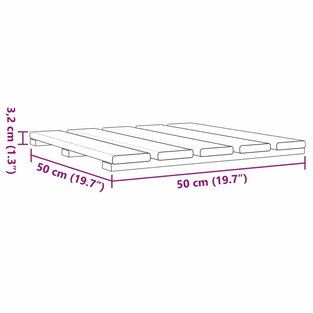 Piastrella per Decking 6 pcs Verde 50 x 50 cm 42046709