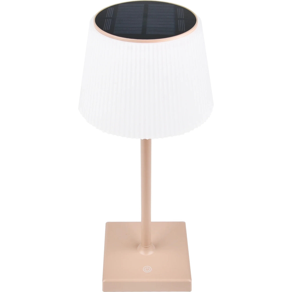 Lampada da Tavolo Sunrise Ricaricabile Solare tortora