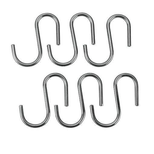 SET 6 GANCI CROMATI A "S" LONARDO