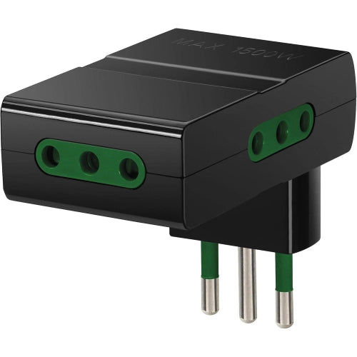 ADATTATORE MULTIPRESA S11 + 3P11 NERO