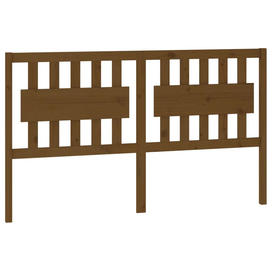 Testiera per Letto-Testata-Testiera Decorativa ambra 155,5x4x100 cm Legno Massello di Pino 436934