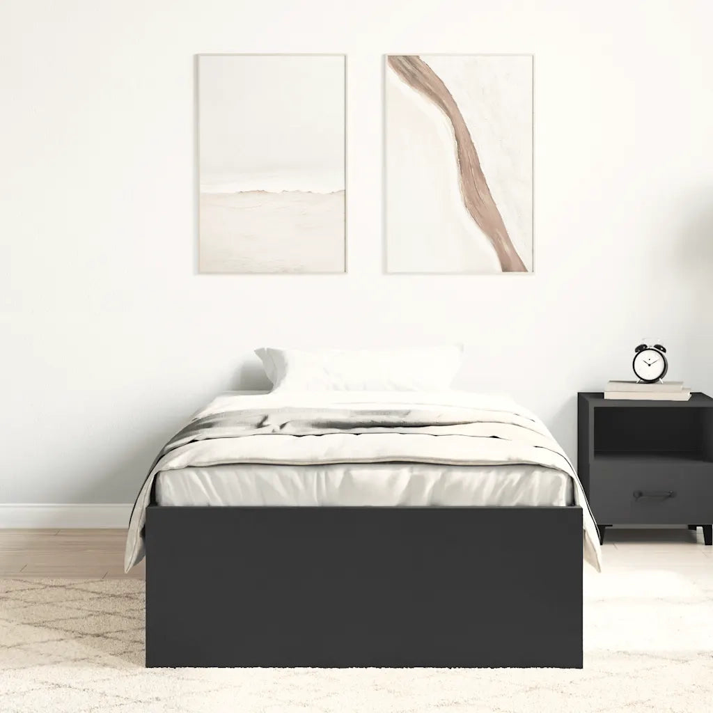 Giroletto-Struttura Letto Nero 90x200 cm