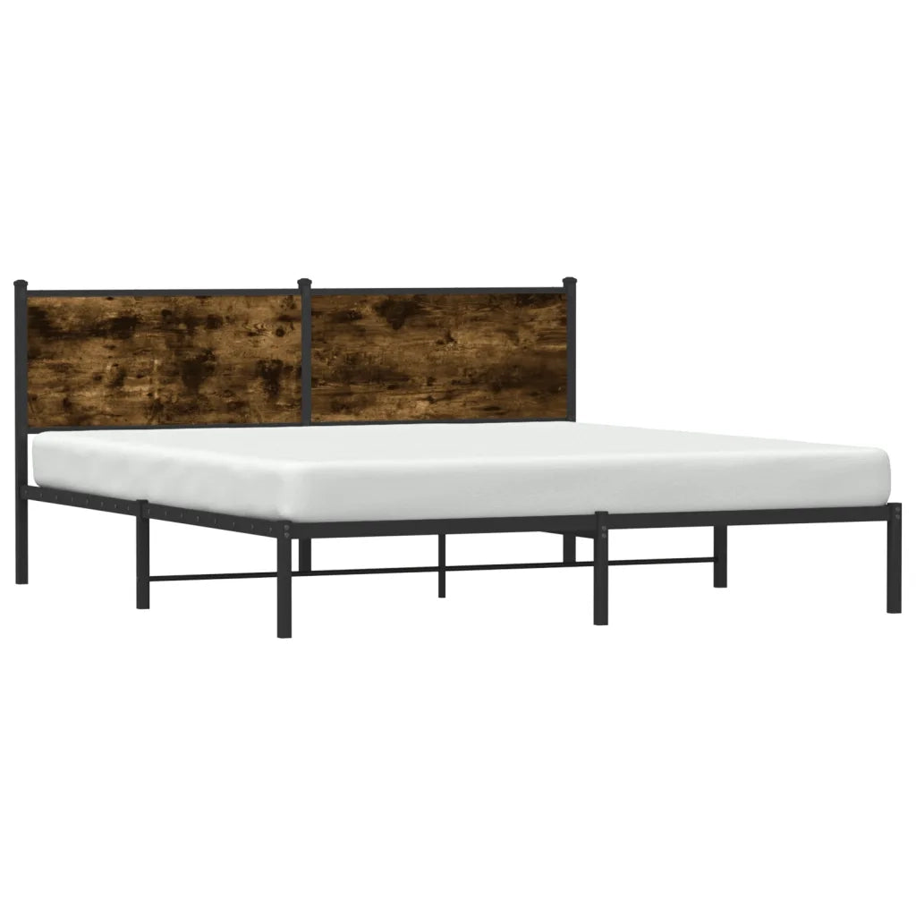 Giroletto senza Materaso in Metallo Rovere Fumo 183x213 cm 4007672