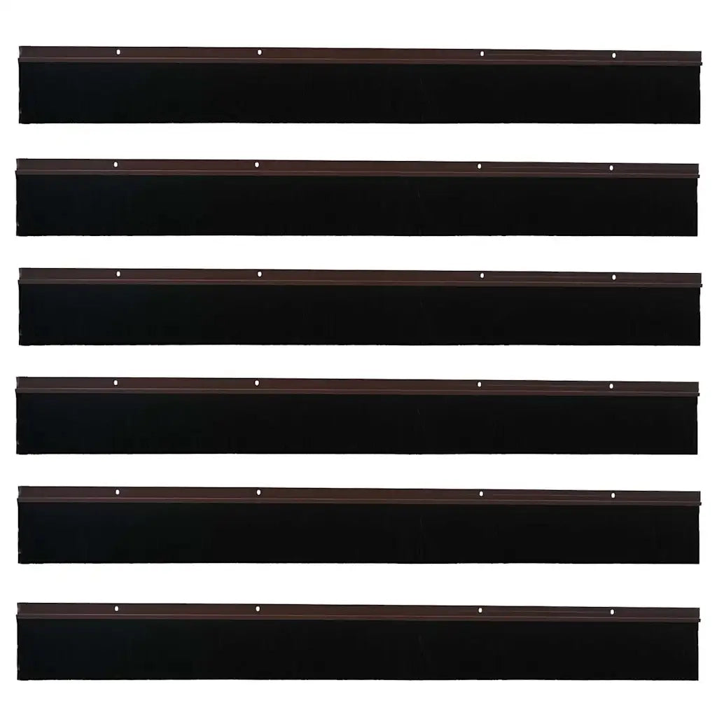 Spazzole per porte a vite 6 pz Marrone 100 cm CFW4454530