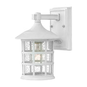 Applique esterna Freeport bianco testurizzato E27 40W Hinkley