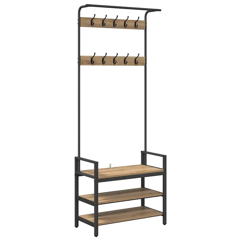 Appendiabiti Rovere artigianale 75 x 34 x 184 cm 879958