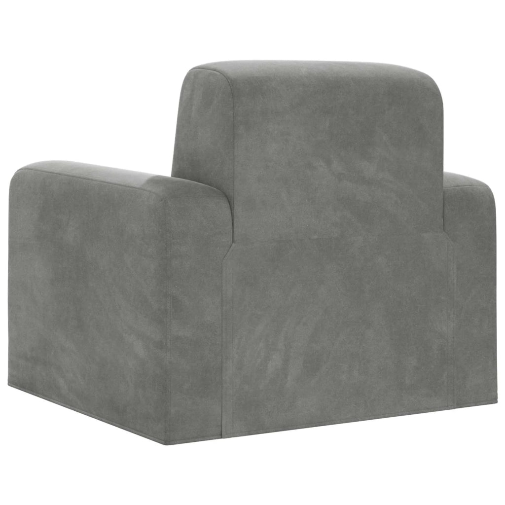 Poltrona Grigio Chiaro Velluto (V) 42042429