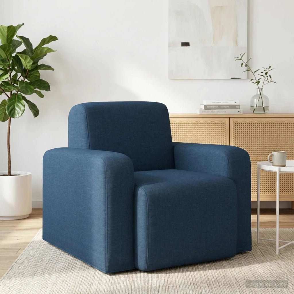 Poltrona Blu Tessuto 42042424
