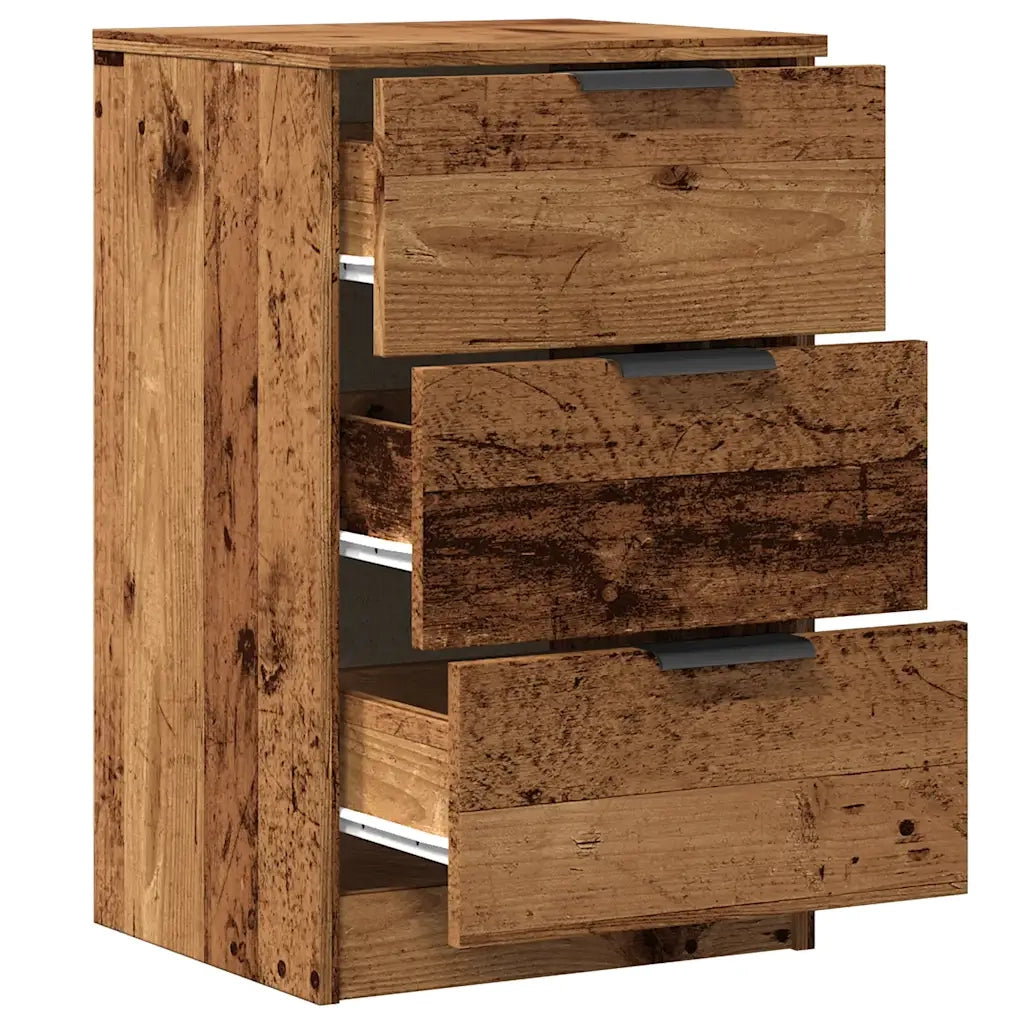Comodino-Tavolino da notte Legno Vecchio 40x36x65 cm in Legno Multistrato 102973