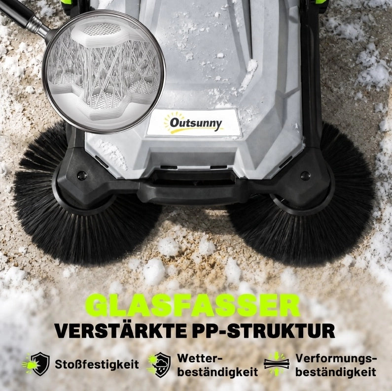SPAZZATRICE MANUALE 68 cm con contenitore da 24 L Grigia