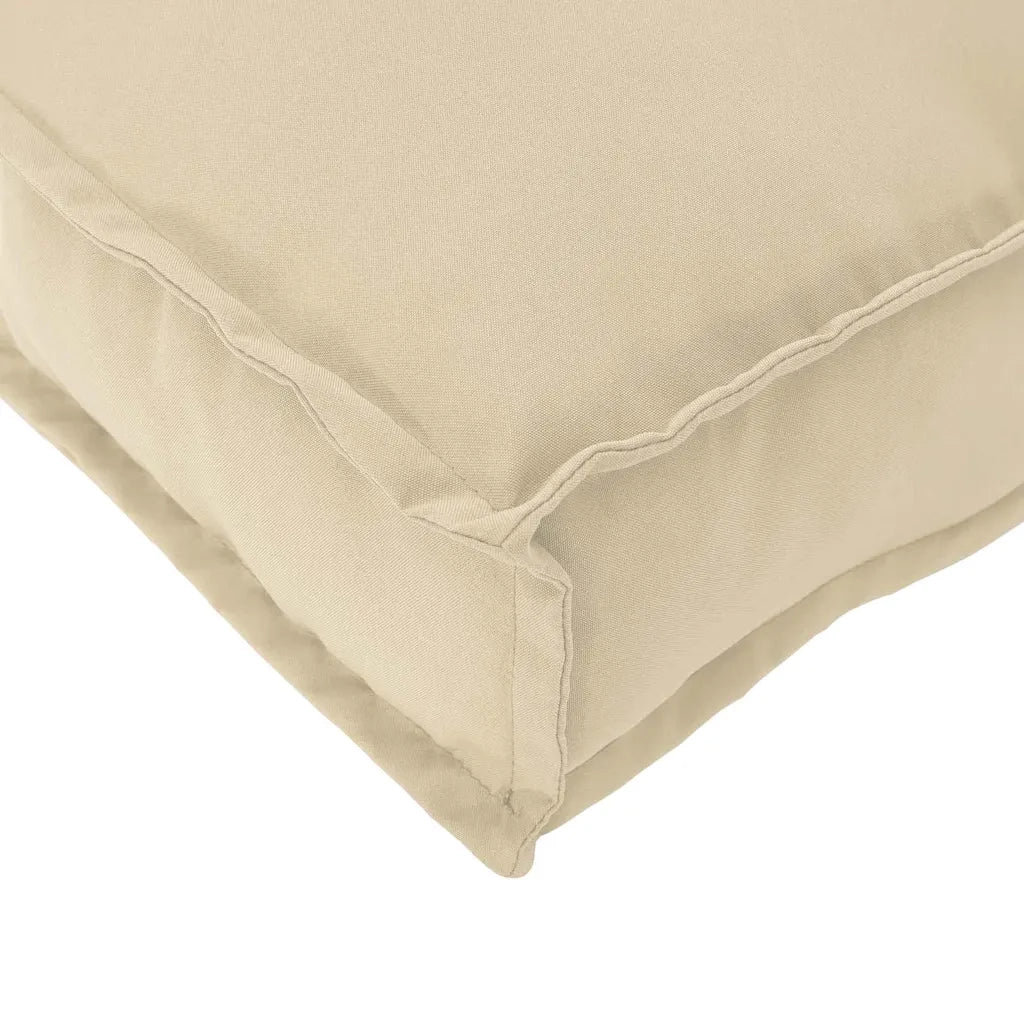 Set di Cuscini per Pallet 2 pcs Beige Tessuto Oxford 3329052