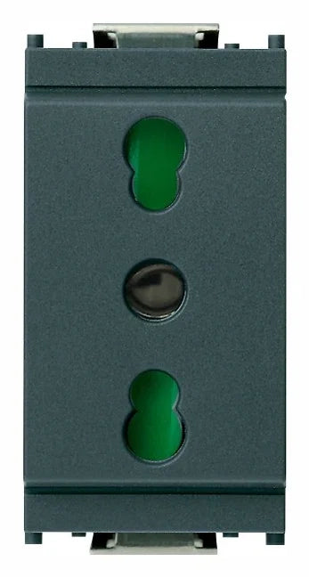 VIMAR Presa 2P+T 16A P17/11 grigio - 16203