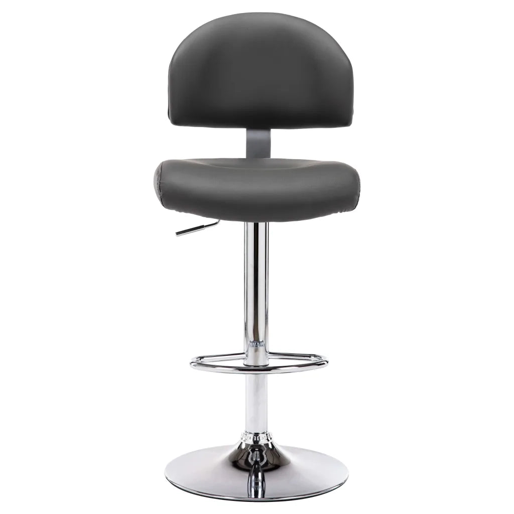 Sgabello da Bar Grigio in Similpelle 249649
