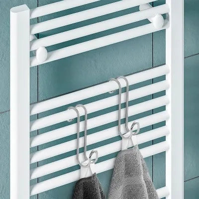 Appendino singolo in acciaio cromato per termoarredo e box doccia
