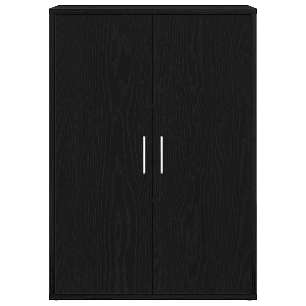 Credenza | Madia | Buffet da pranzo | Armadio da pranzo Rovere Nero 60 x 31 x 84 cm Legno multistrato