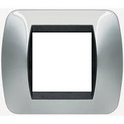 Bticino living Placca 2 moduli cromo L4802CR