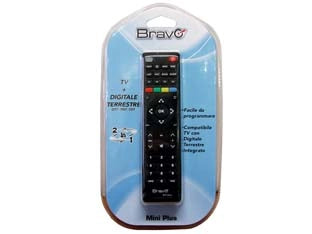 TELECOMANDO UNIVERSALE MINI PLUS TV + DECODER - 1 blister BRAVO