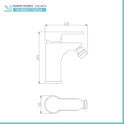 Set miscelatori cromati lavabo bidet e doccia incasso con deviatore Paco