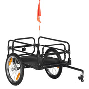Rimorchio Bici Pieghevole ¨C Xylo ¨C Acciaio 16' Carico Max 40kg con Barra Traino