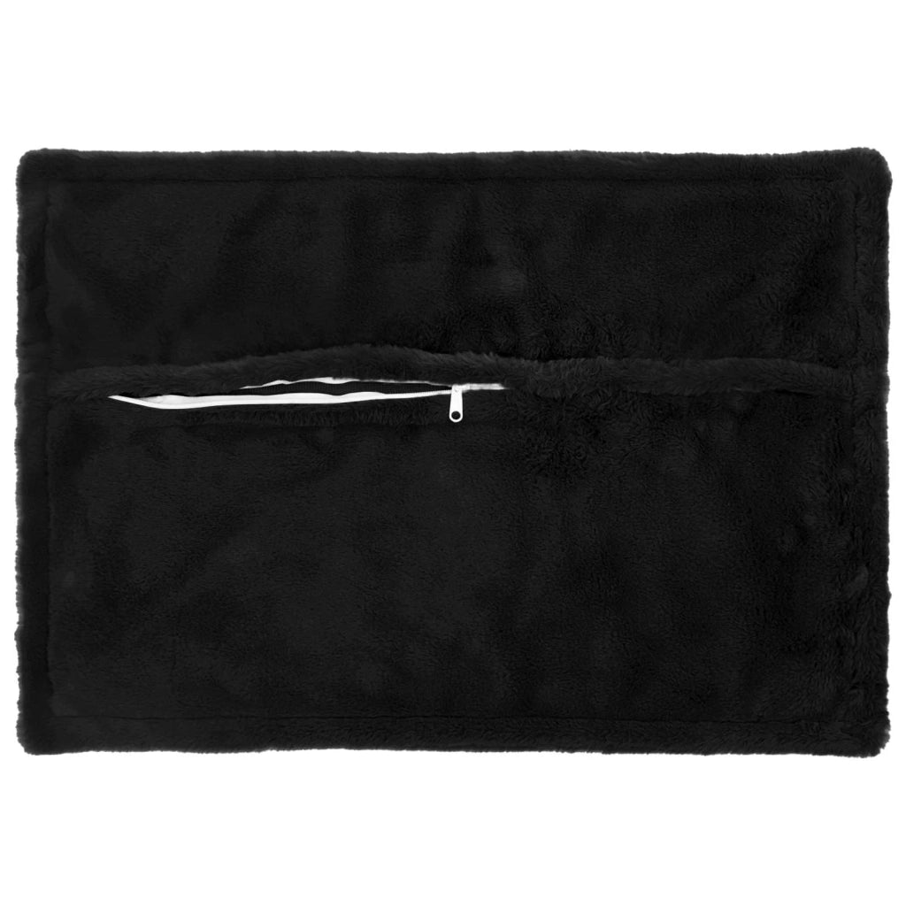 Federa 6 pz HOUTEN Nero 40 x 60 cm Pelliccia di Coniglio Finta 917707