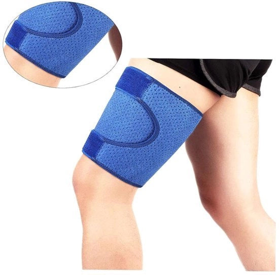 Sostegni muscolari per le gambe - Cuscino di compressione - Striscia antiscivolo - Distorsioni - Strappi - Infiammazione dei tendini - Allenamenti - Recupero da interventi chirurgici - Adatto a signore e signori - Nero
