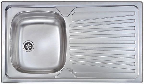 Lavello MONDIAL 86x50 1 vasca sinistra+ gocciolatoio ACCIAIO INOX 011553.S1.01.2016