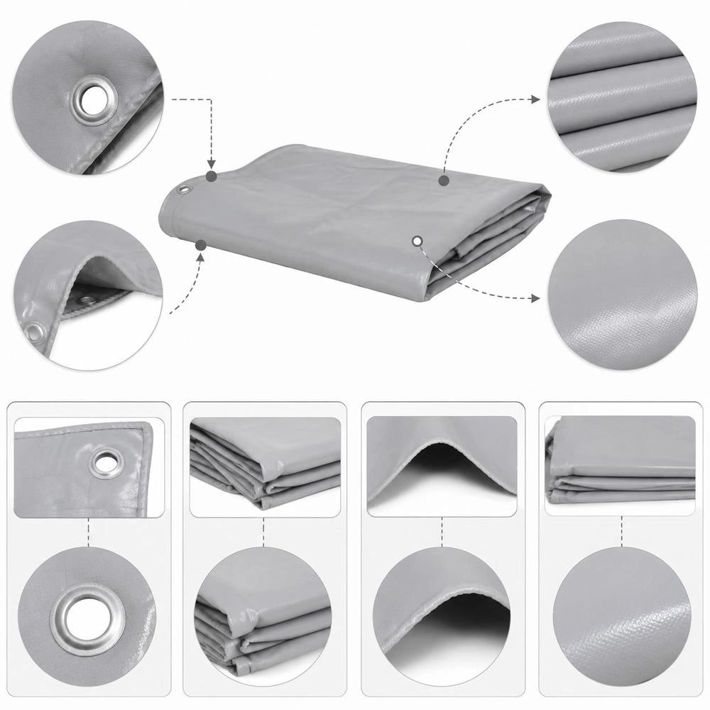 Tarpaulin 650 G/square Meter 3x4 M Grey