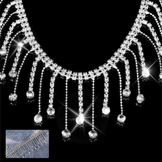 Strass per cucire - nastro di strass per tessuti e abiti.