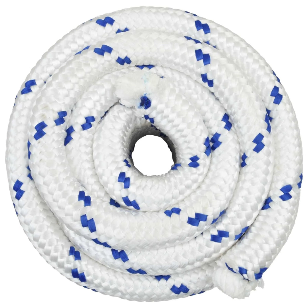 Corda da Barca 6 mm 5 m Bianco e Blu 42029555