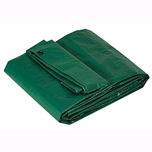 Telo Telone Occhiellato 6X4 mt Antistrappo Impermeabile colore Verde 110 gr./mq.