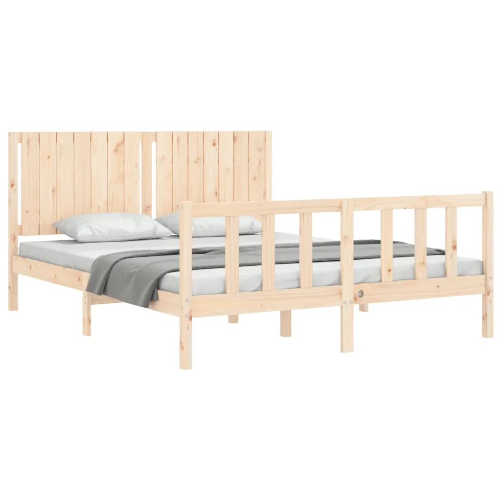 Giroletto senza Materasso 160x200 cm in Legno Massello di Pino 3192956