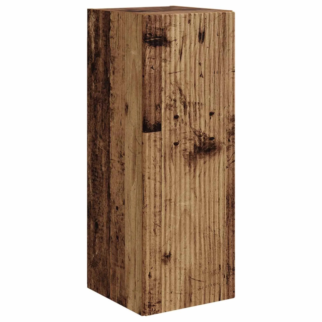 Set di Mobiletto da TV a Parete 4 pcs Legno vecchio
