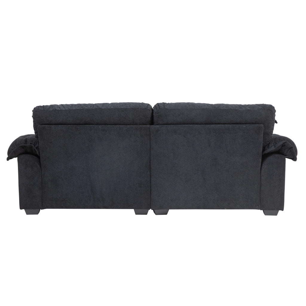 Divano 2 Posti in Chenille con Cuscini Trapuntati ¨C MINIMAL ¨C Grigio