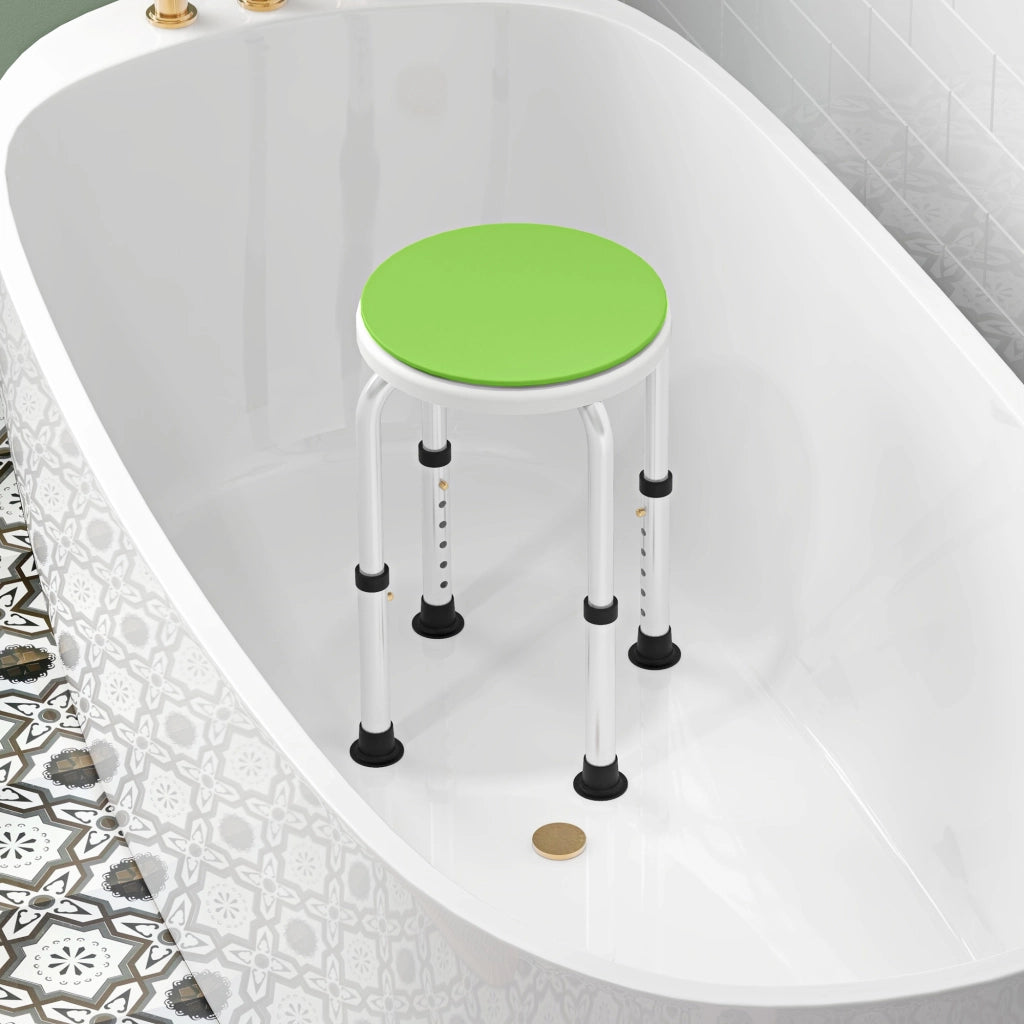 Sgabello da doccia girevole 360¡ã ¨C Xylo ¨C alluminio antiscivolo altezza regolabile