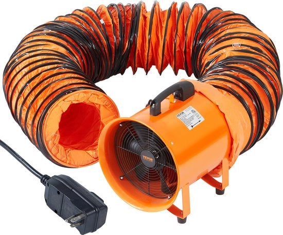Ventilatore di costruzione 365W motore AC ventilatore di costruzione 2810 giri/min ventilatore soffiatore 1214 L/s (2574 CFM) ventilatore assiale 10 m tubo ventilatore assiale 79 dB livello di rumore ventilatore industriale IP44