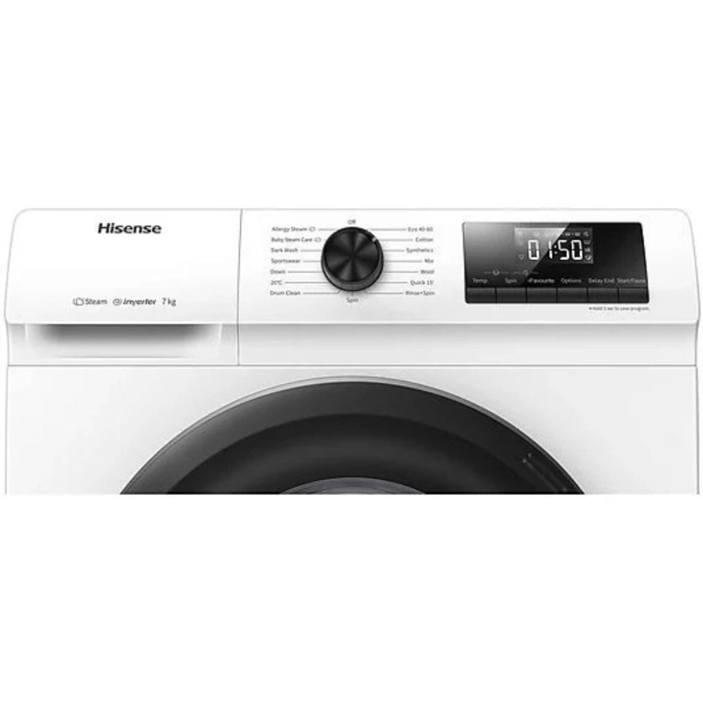 Hisense Lavatrice CF 7Kg 1200G L60xP45 Vapor Cl.A WFQP701219VM