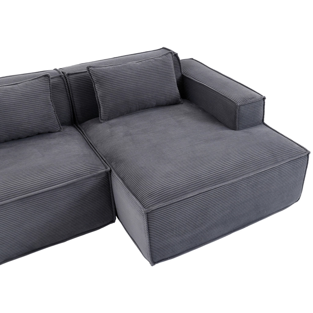 Divano 2 Posti con Cuscini ¨C MINIMAL ¨C Tessuto, 235 cm