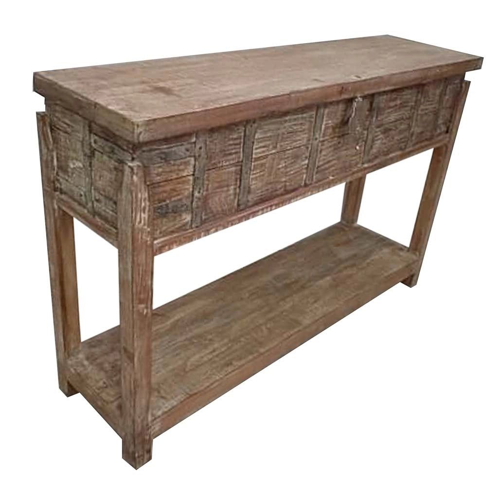Crediera in legno fatto a mano 144x39x93h cm