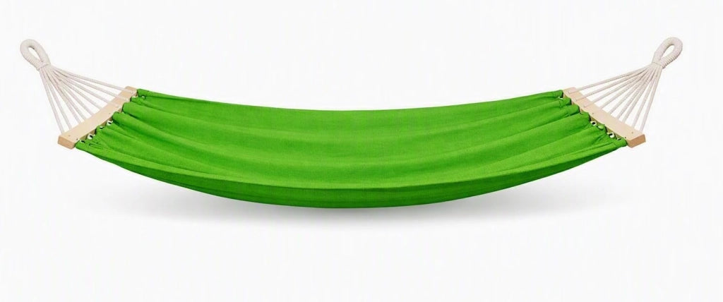 Amaca 2 x 1 m in Cotone e Poliestere Verde Resistente e Confortevole