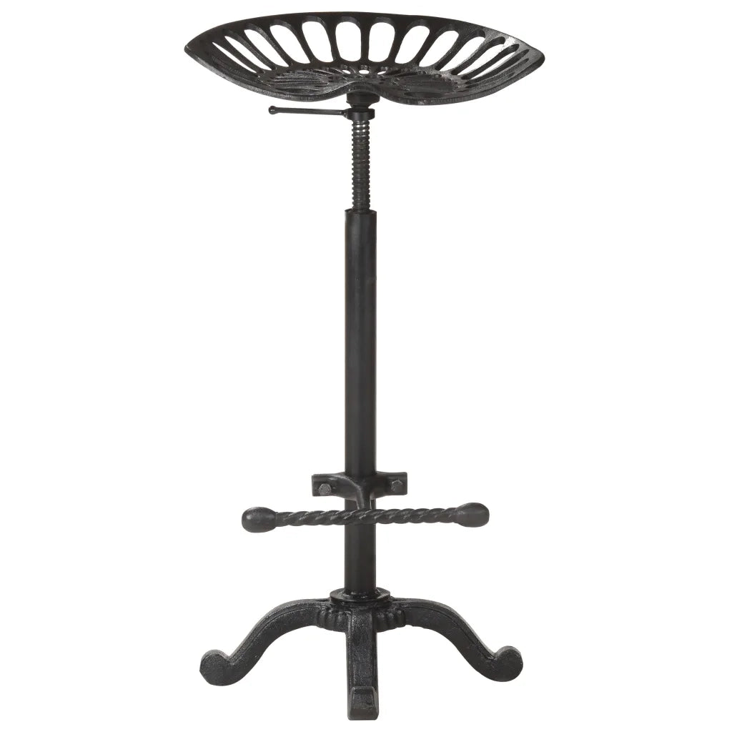 Sgabello da Bar Nero in Ghisa 321044