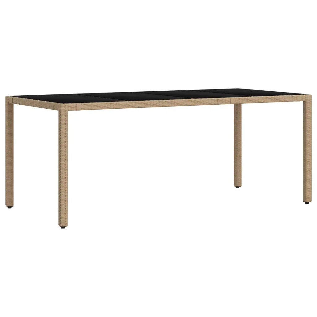 Set da pranzo per esterni 7 pz Beige e Grigio Chiaro polyrattan 3422342